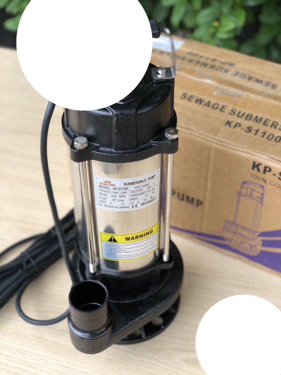 Máy bơm chìm nước thải KINGPUMP, 1.5HP, KP-S1100