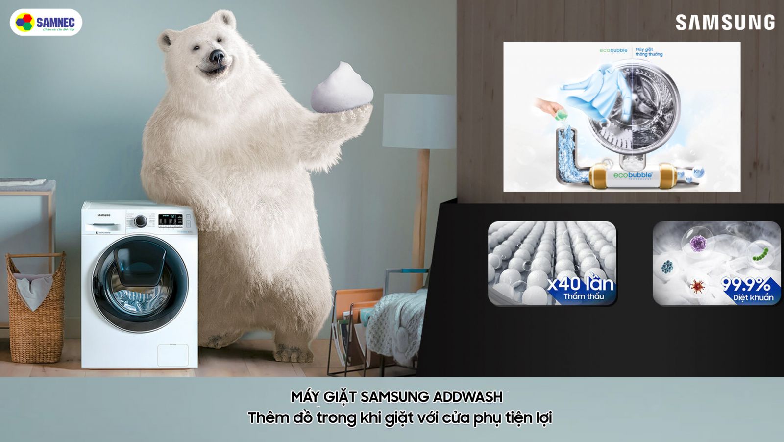 Máy giặt Samsung AddWash