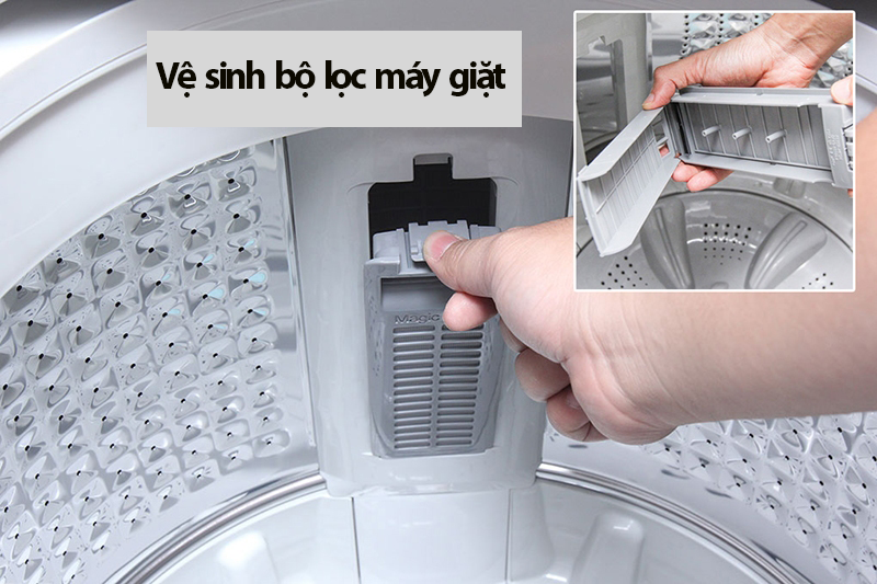 Bộ lọc hoặc ống xả nước bị tắc