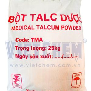 Bột Talc Mg3Si4O10(OH)2 90%, Việt Nam, 25kg/bao