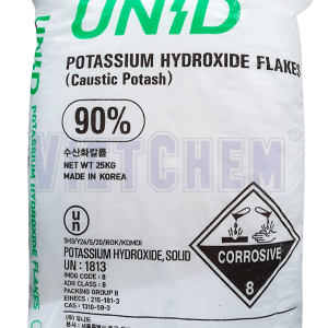 Potassium hydroxide KOH 90%, Hàn Quốc, 25kg/bao