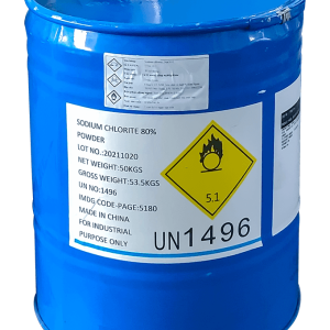 Sodium chlorite NaClO2 80%, Trung Quốc, 50kg/thùng