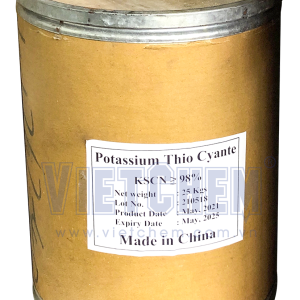 Potassium thiocyanate KSCN, Trung Quốc, 25kg/thùng