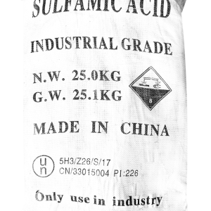 Sulfamic acid H3NSO3 99%, Trung Quốc, 25 kg/bao