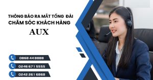 Tổng đài tiếp nhận hỗ trợ sản phẩm AUX